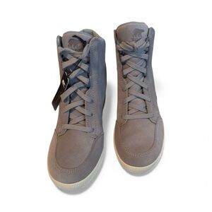 Sorel Women's Out And About Wedge II    Gray Lace Up Waterproof NWT Size 7